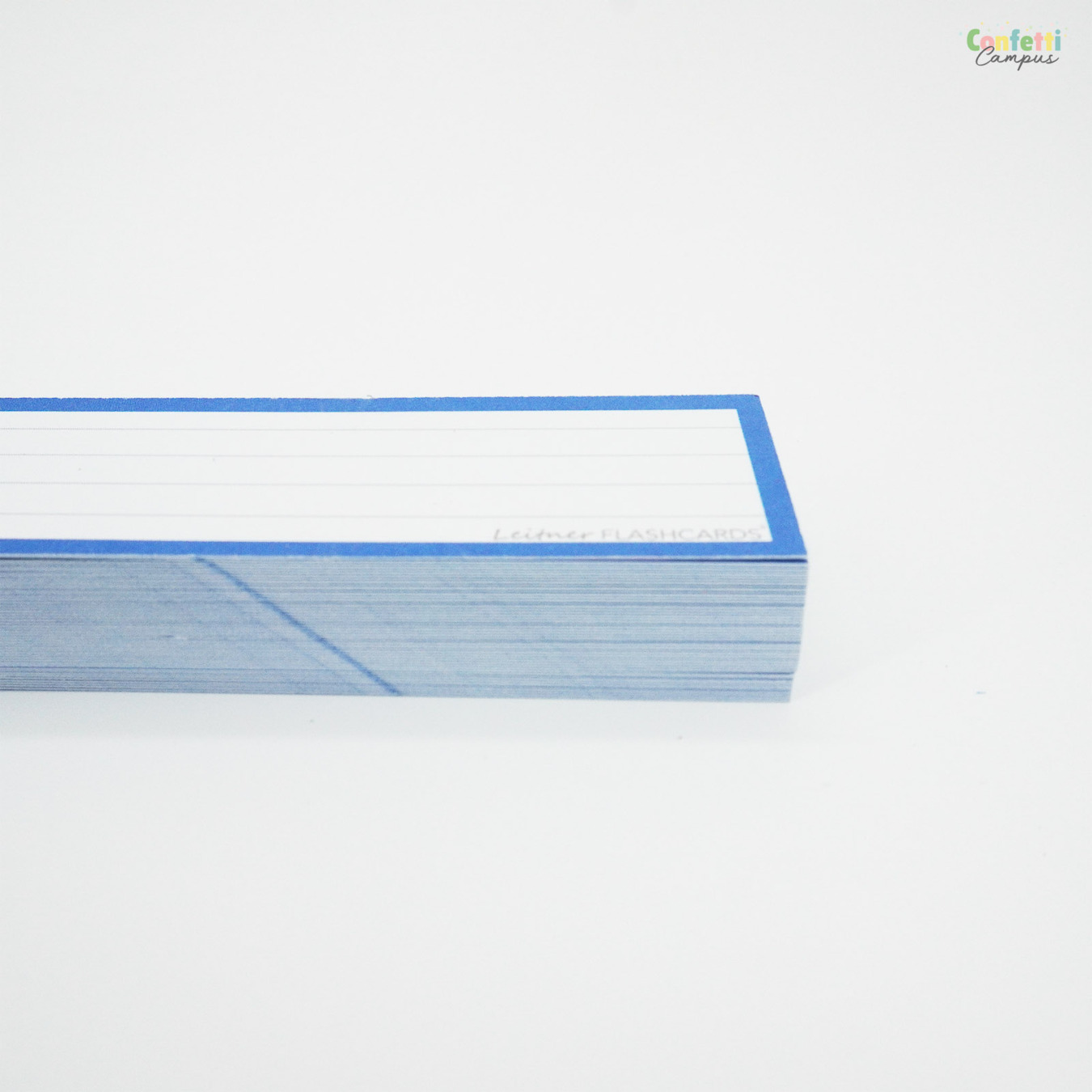 Leitner Flashcards Half Gelinieerd Blauw