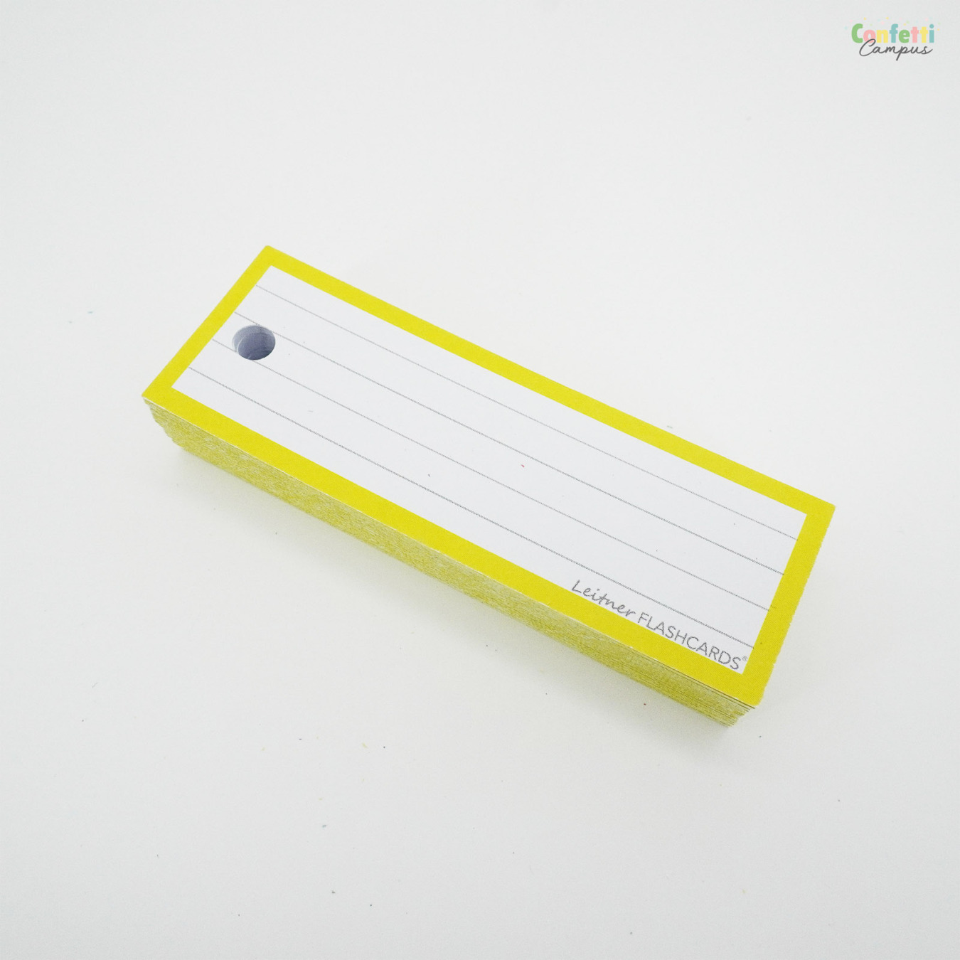 Leitner Flashcards Half Gelinieerd Geel