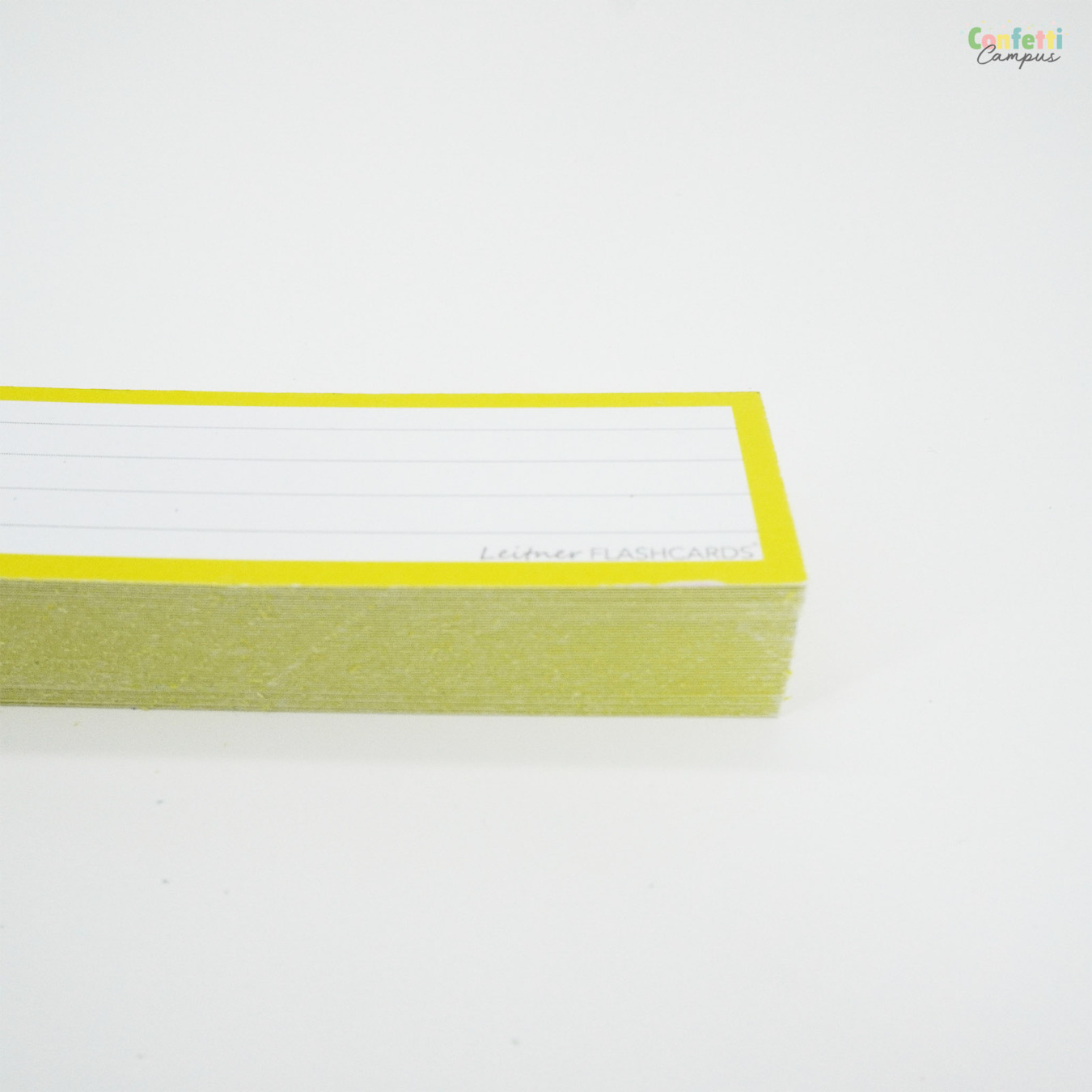 Leitner Flashcards Half Gelinieerd Geel