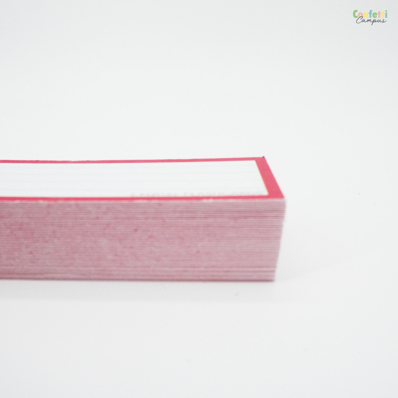 Leitner Flashcards Half Gelinieerd Rood