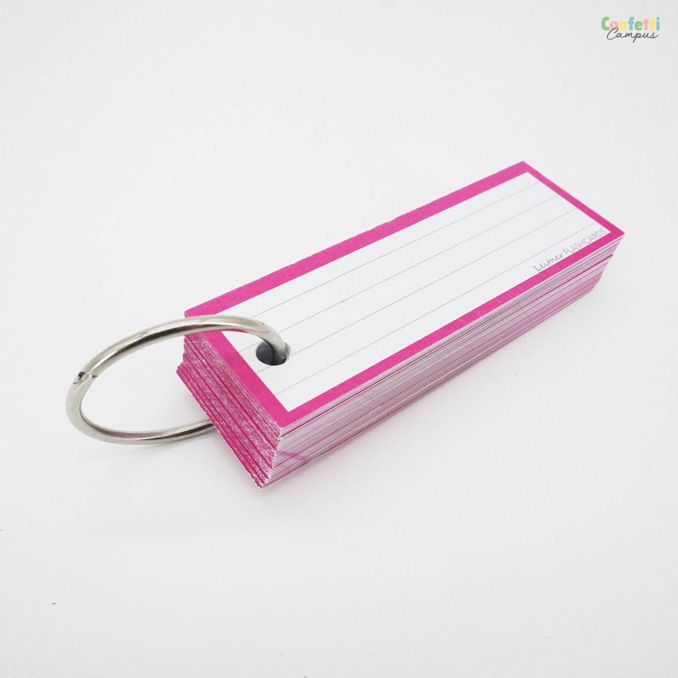 Leitner Flashcards Half Gelinieerd Roze