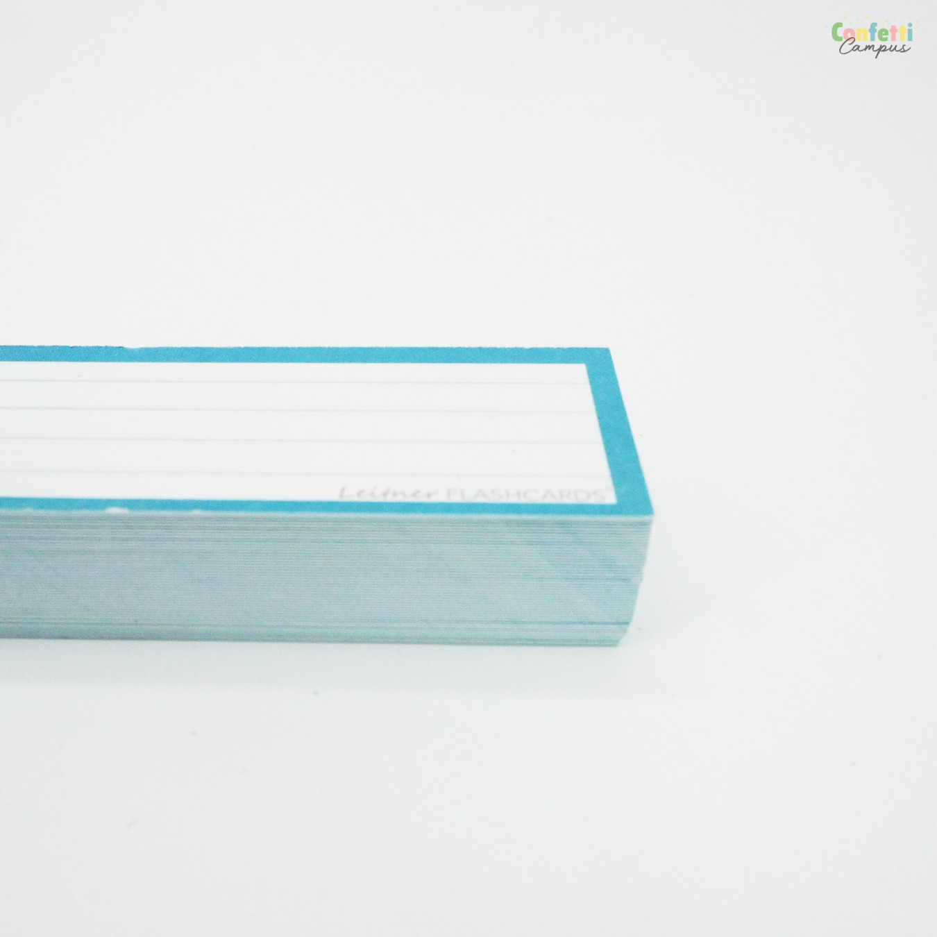Leitner Flashcards Half Gelinieerd Turquoise