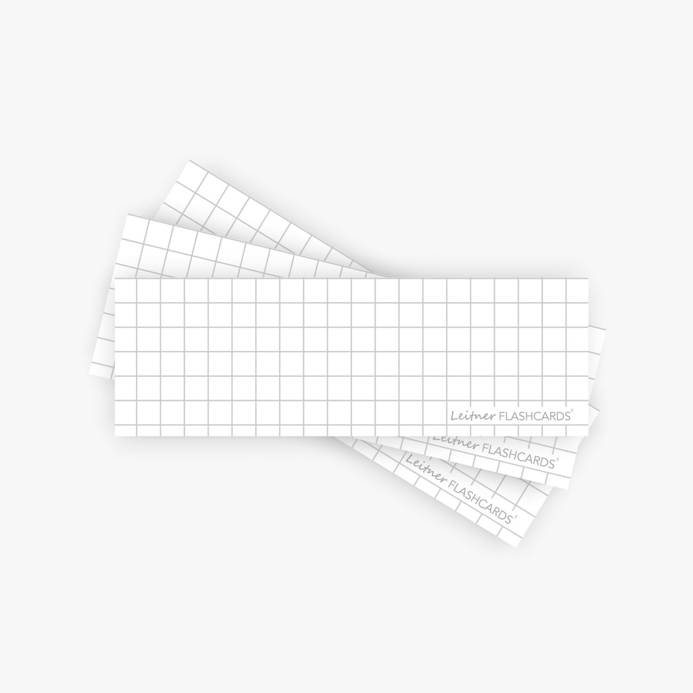 Leitner Flashcards Half Geruit 5 x 5 mm Wit