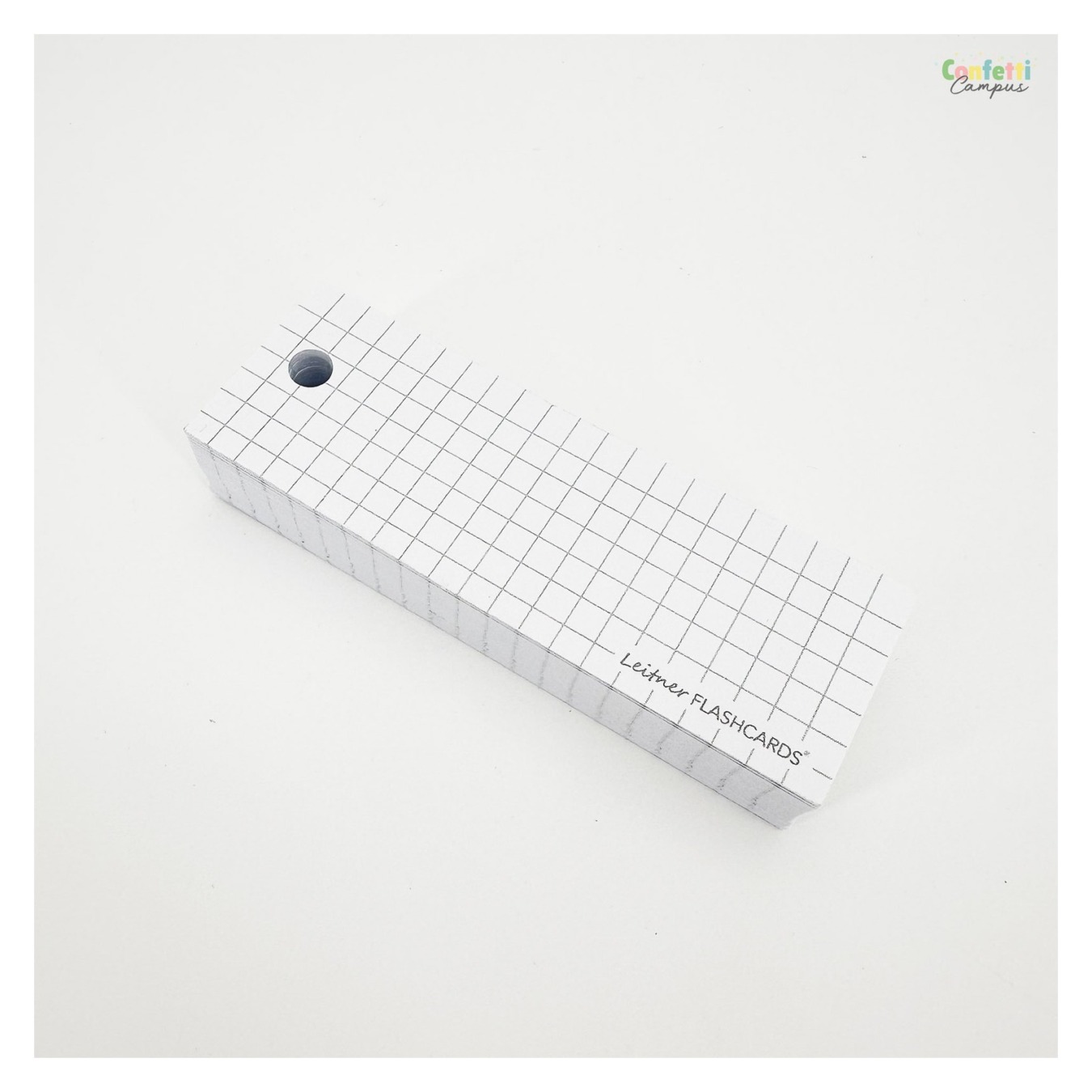 Leitner Flashcards Half Geruit 5 x 5 mm Wit