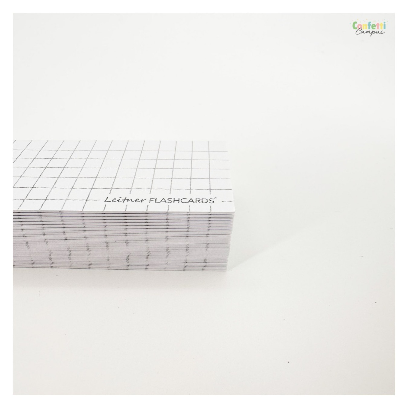 Leitner Flashcards Half Geruit 5 x 5 mm Wit