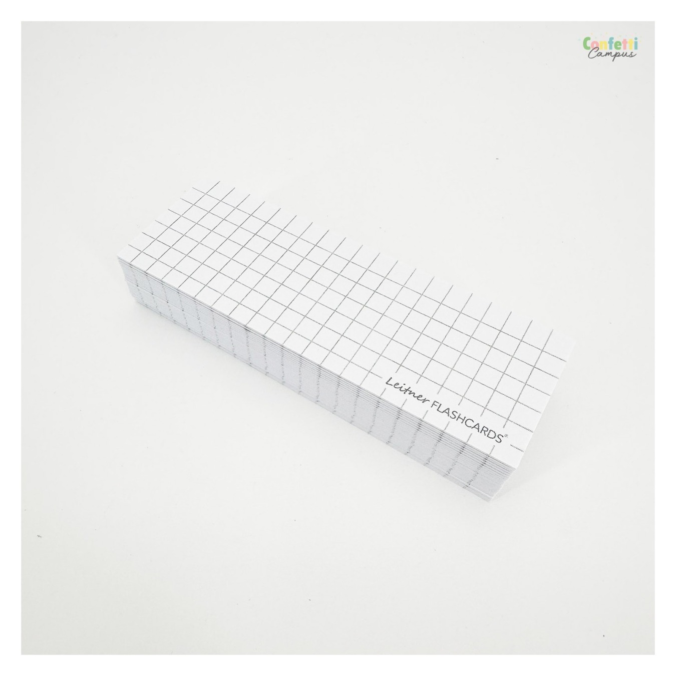 Leitner Flashcards Half Geruit 5 x 5 mm Wit