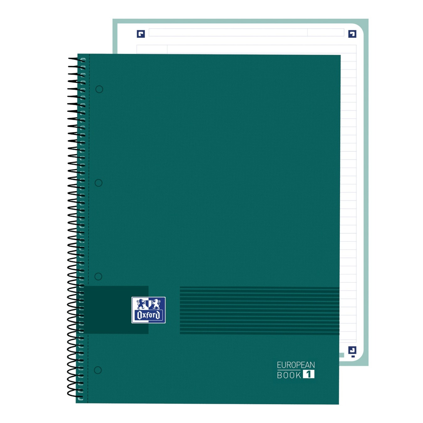 Oxford A4+ European Book 1 Hardcover Gelinieerd Donker Groen