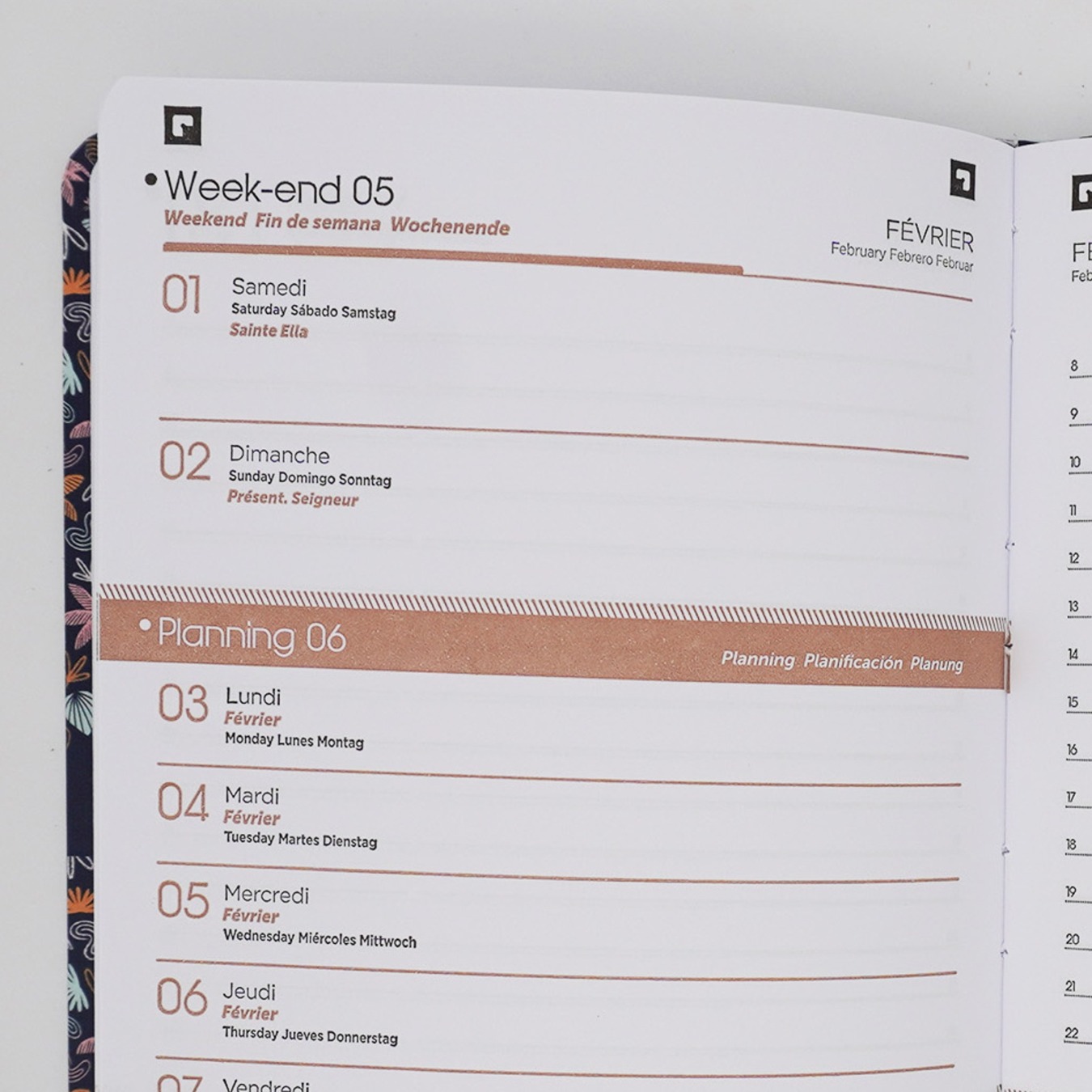 Oxford Agenda Dagplanner Camille 2025-2026 Detail Dag 2