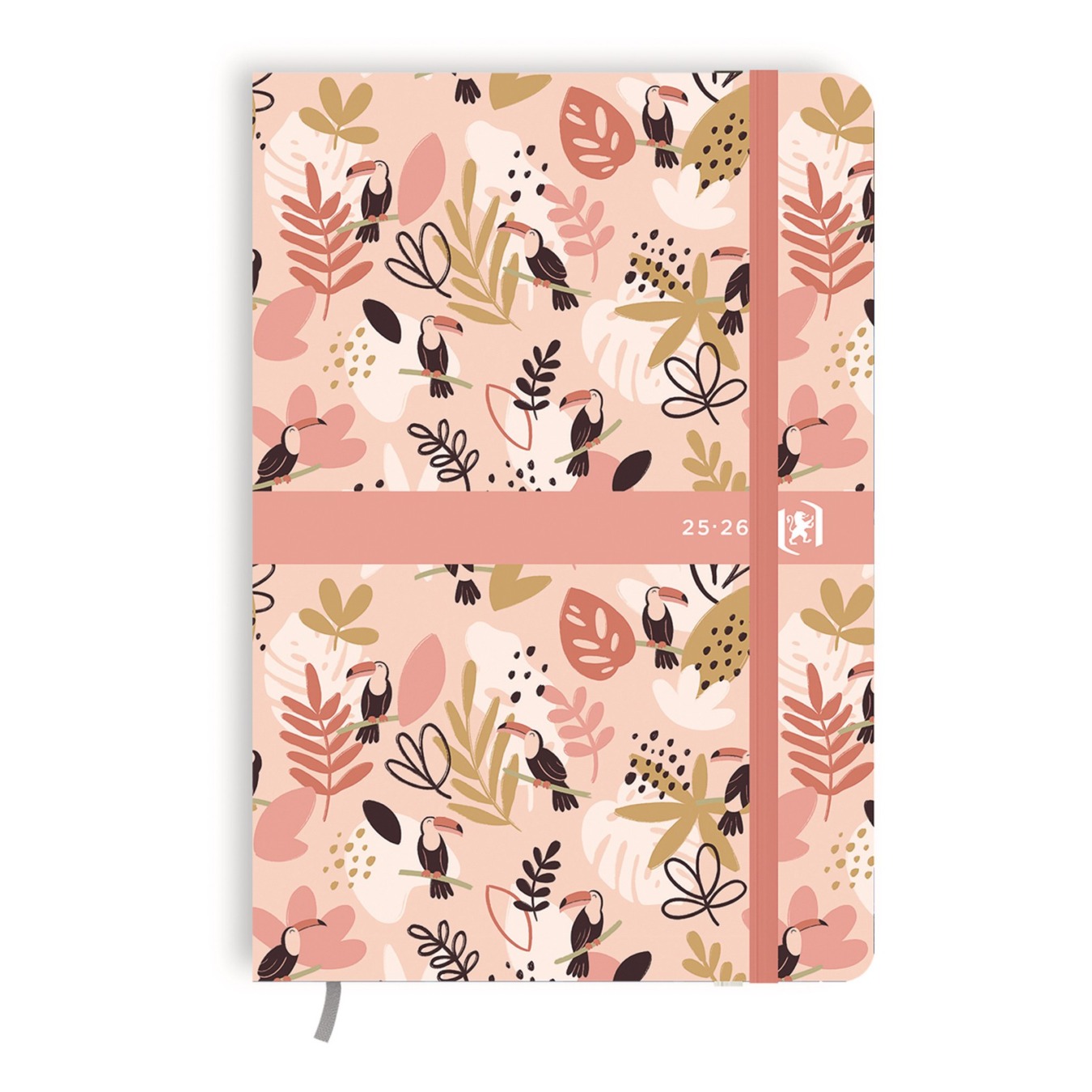 Oxford Agenda Dagplanner Les motifs de Camille 2025-2026 12 X 18 cm Roze