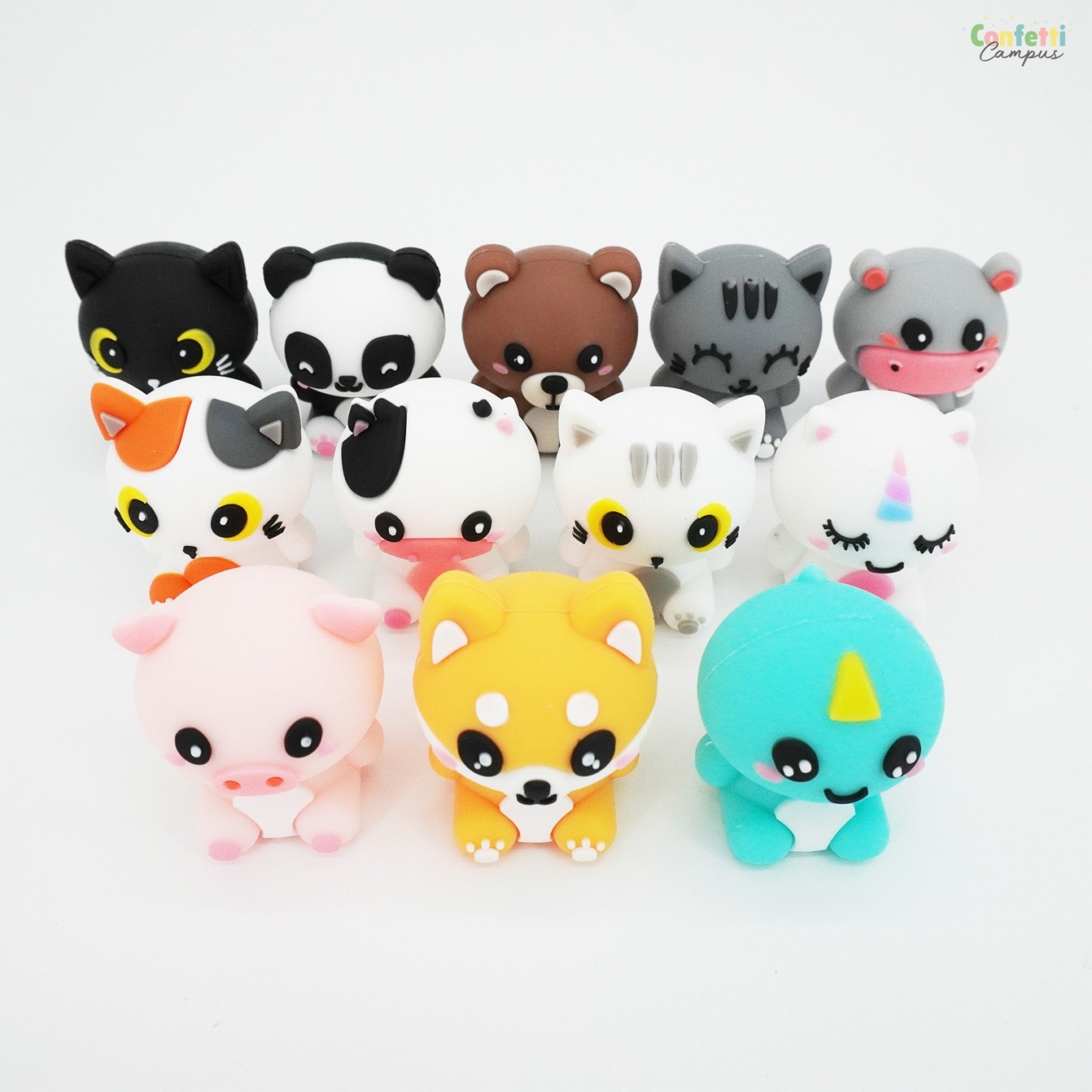 i-Total Schattige Dierengum 3D Fam-2