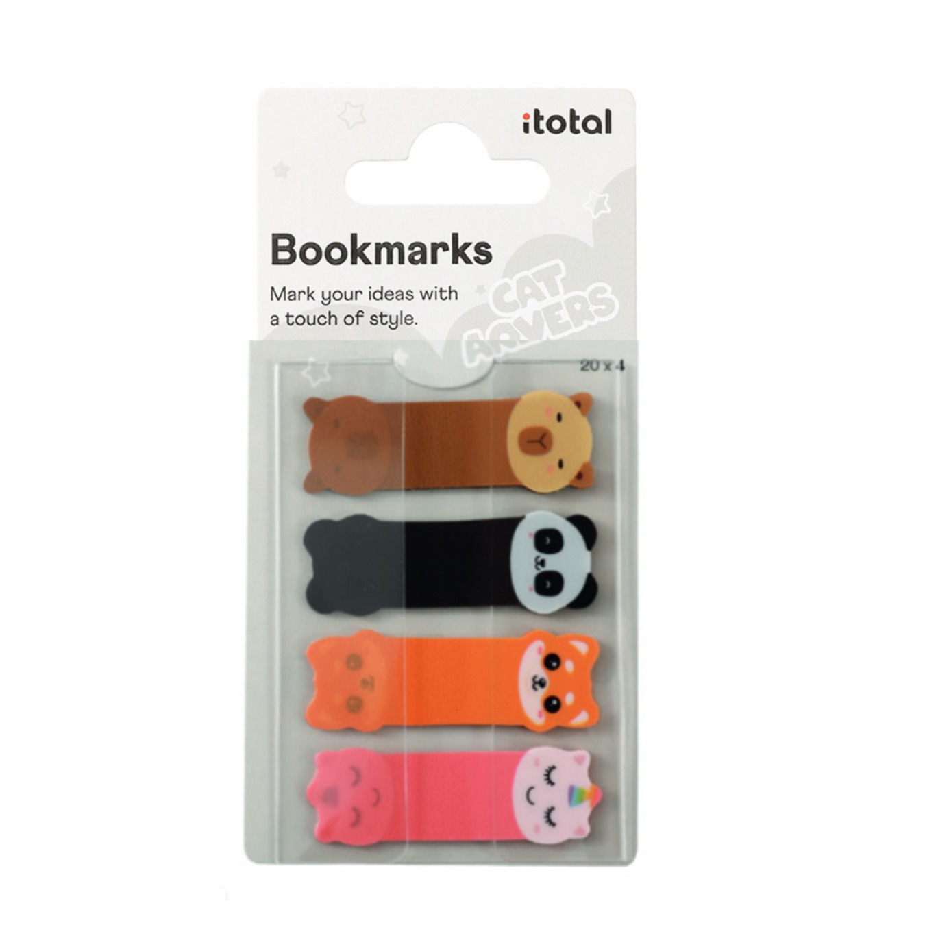 i-Total Sticky Notes Bookmarks Mixed Animals