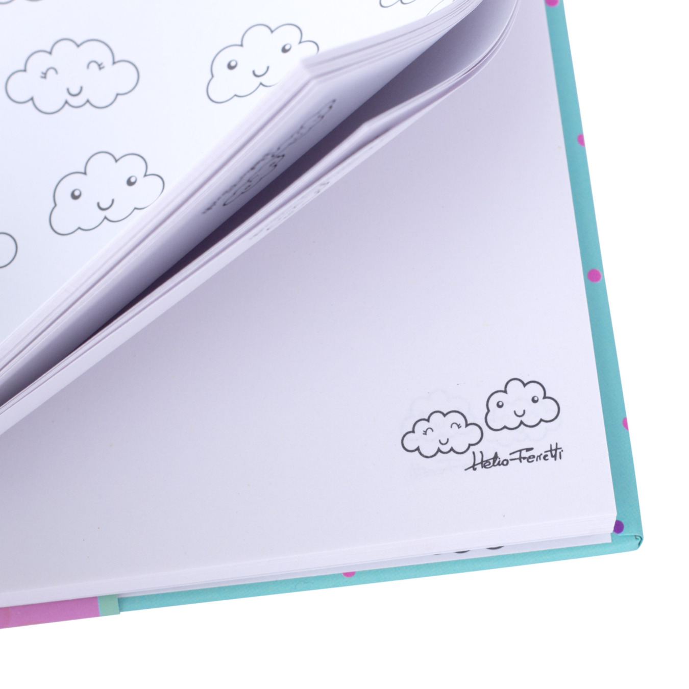 Helio Ferretti Notitieboek A5 Blanco Squishy Rainbow Blue binnenkant