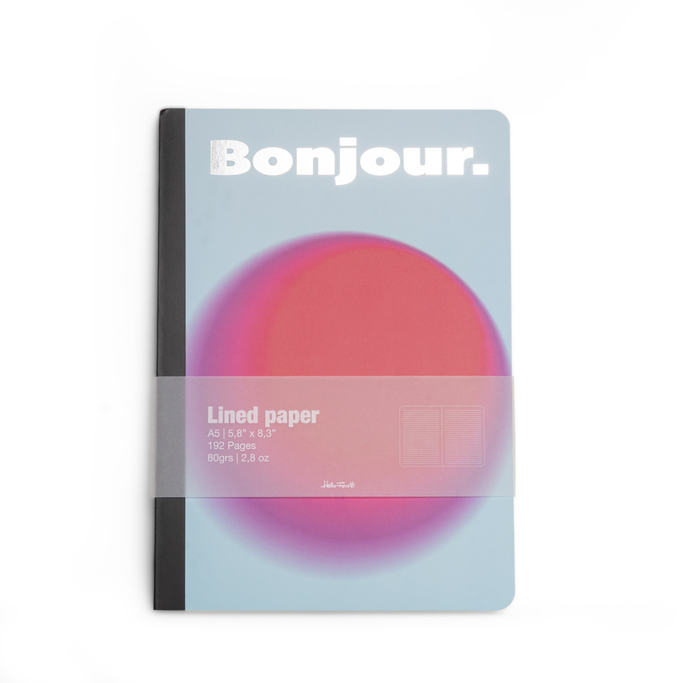 Helio Ferretti Notitieboek A5 Gelinieerd Bonjour Blue