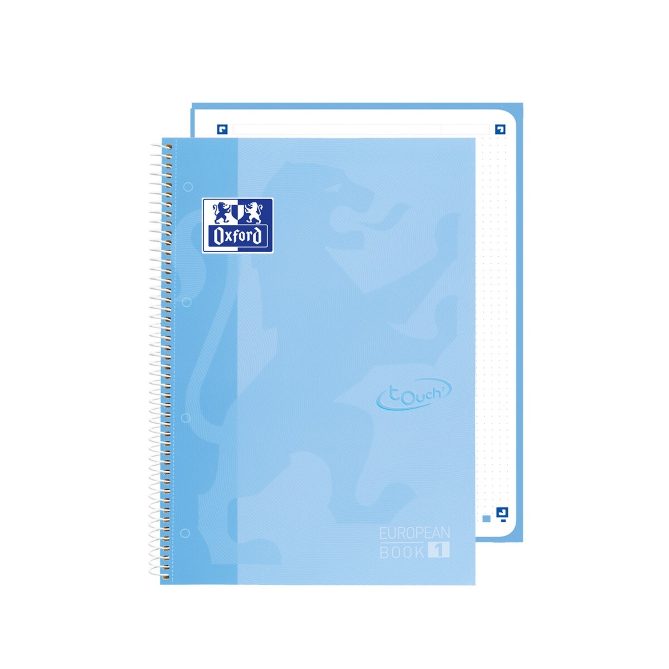 Oxford A4+ European Book 1 Hardcover Dotted Pastel Blauw