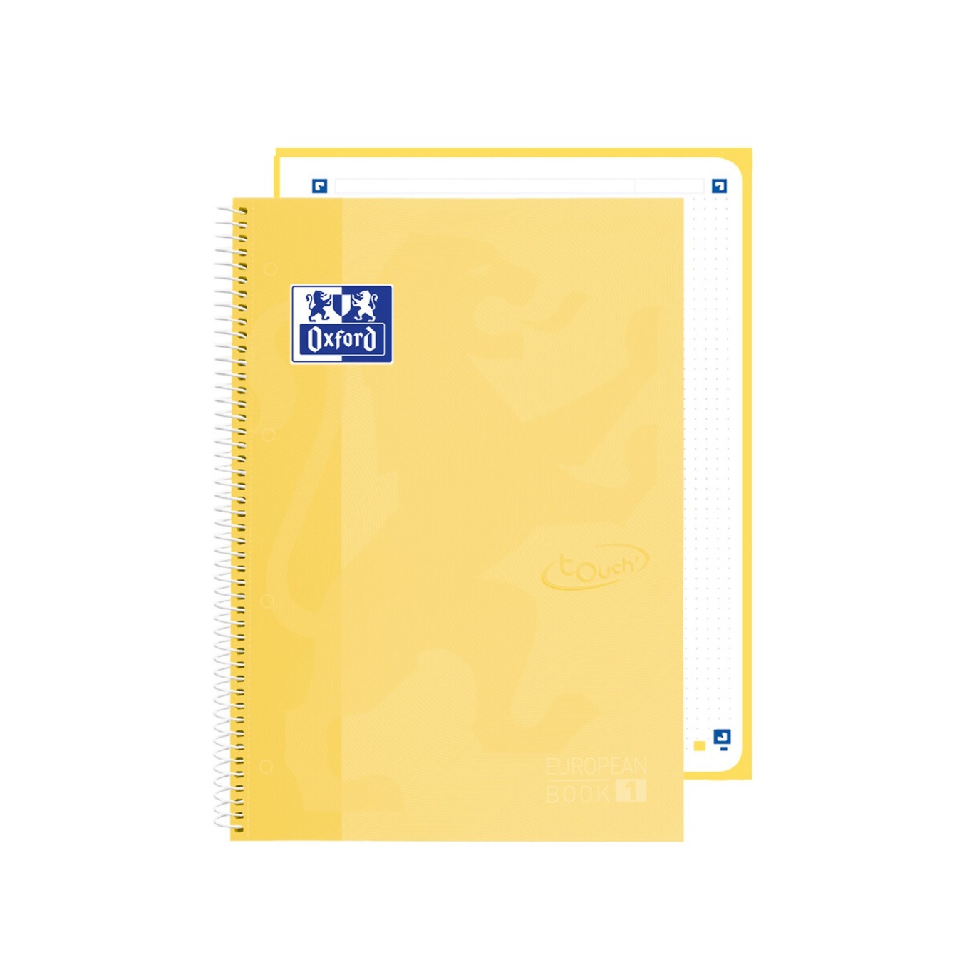 Oxford A4+ European Book 1 Hardcover Dotted Pastel Geel