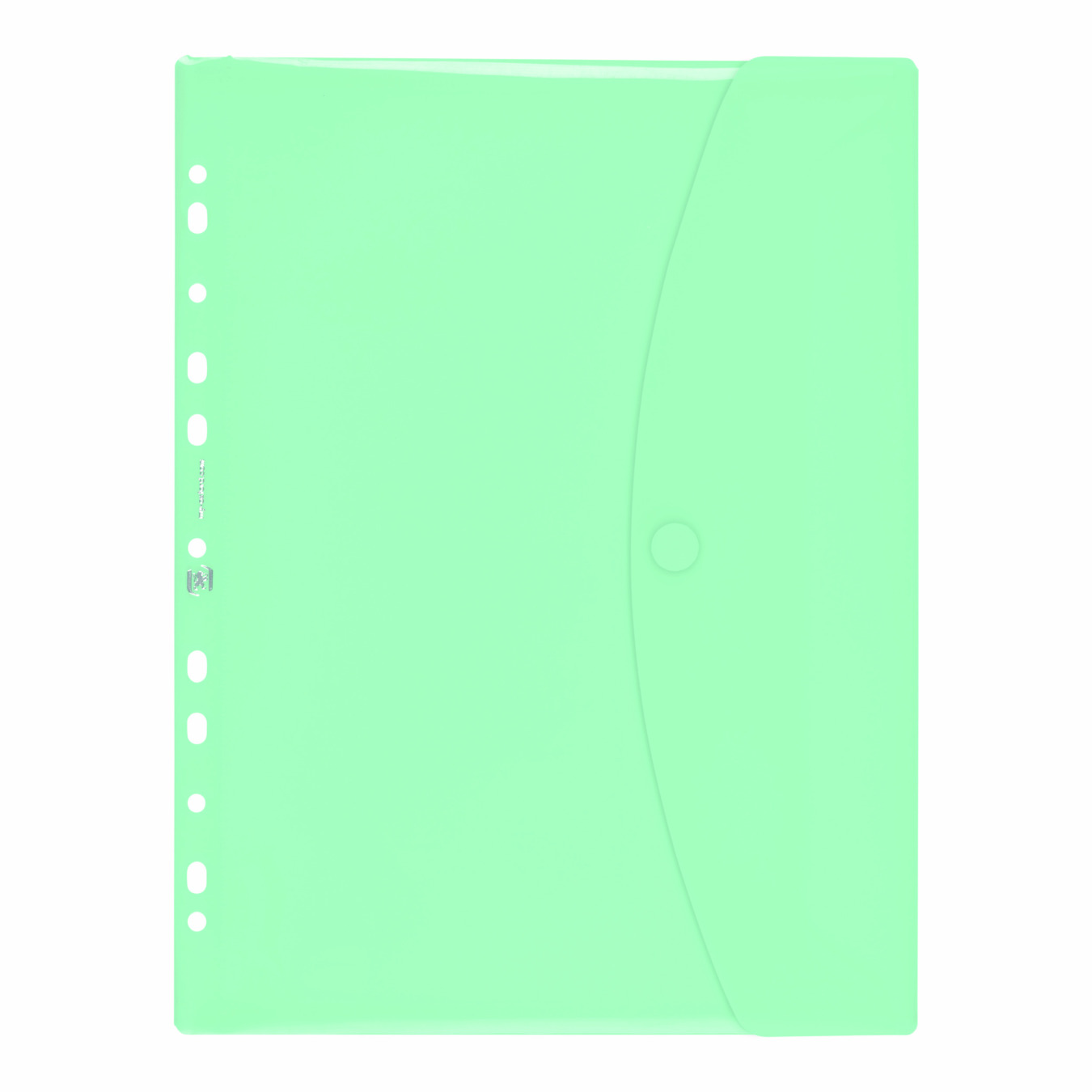 Oxford Documentenmap A4 PP Klittenbandsluiting Pastel Blauw