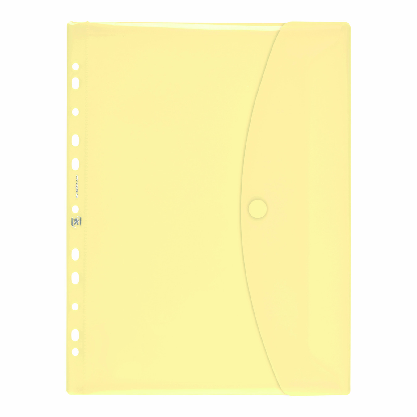 Oxford Documentenmap A4 PP Klittenbandsluiting Pastel Geel