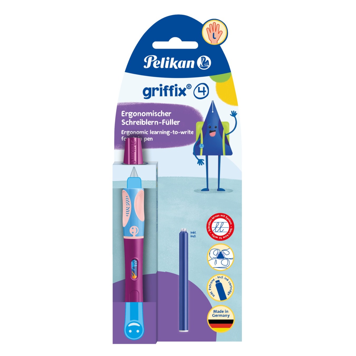 Pelikan Griffix Vulpen Linkshandig Berry