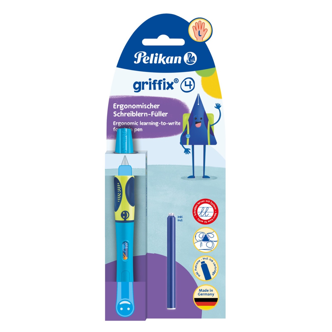 Pelikan Griffix Vulpen Linkshandig Blauw