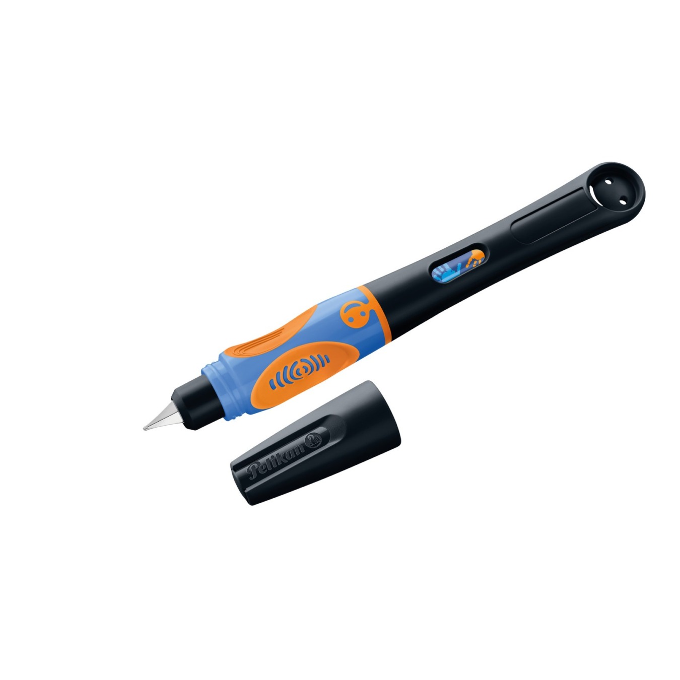 Pelikan Griffix Vulpen Linkshandig Zwart-Oranje