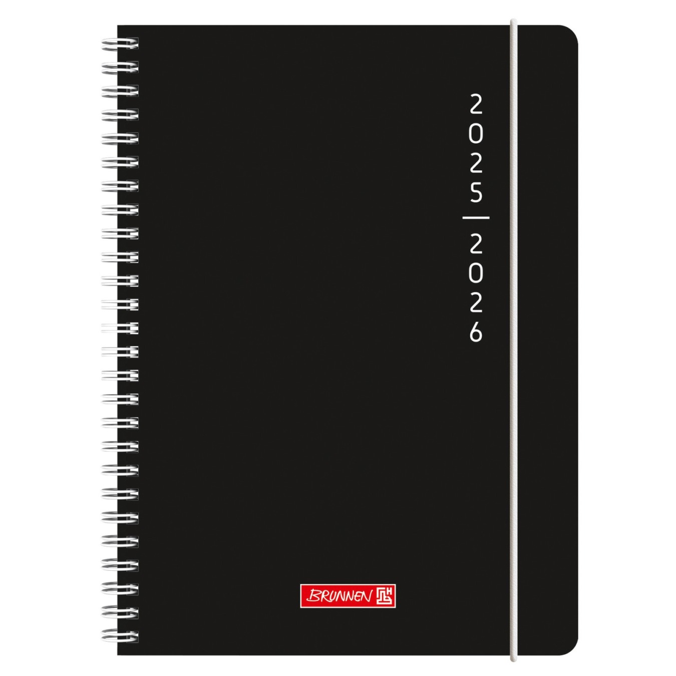 Brunnen Agenda Weekplanner A5 2024-2025 18 mnd Black