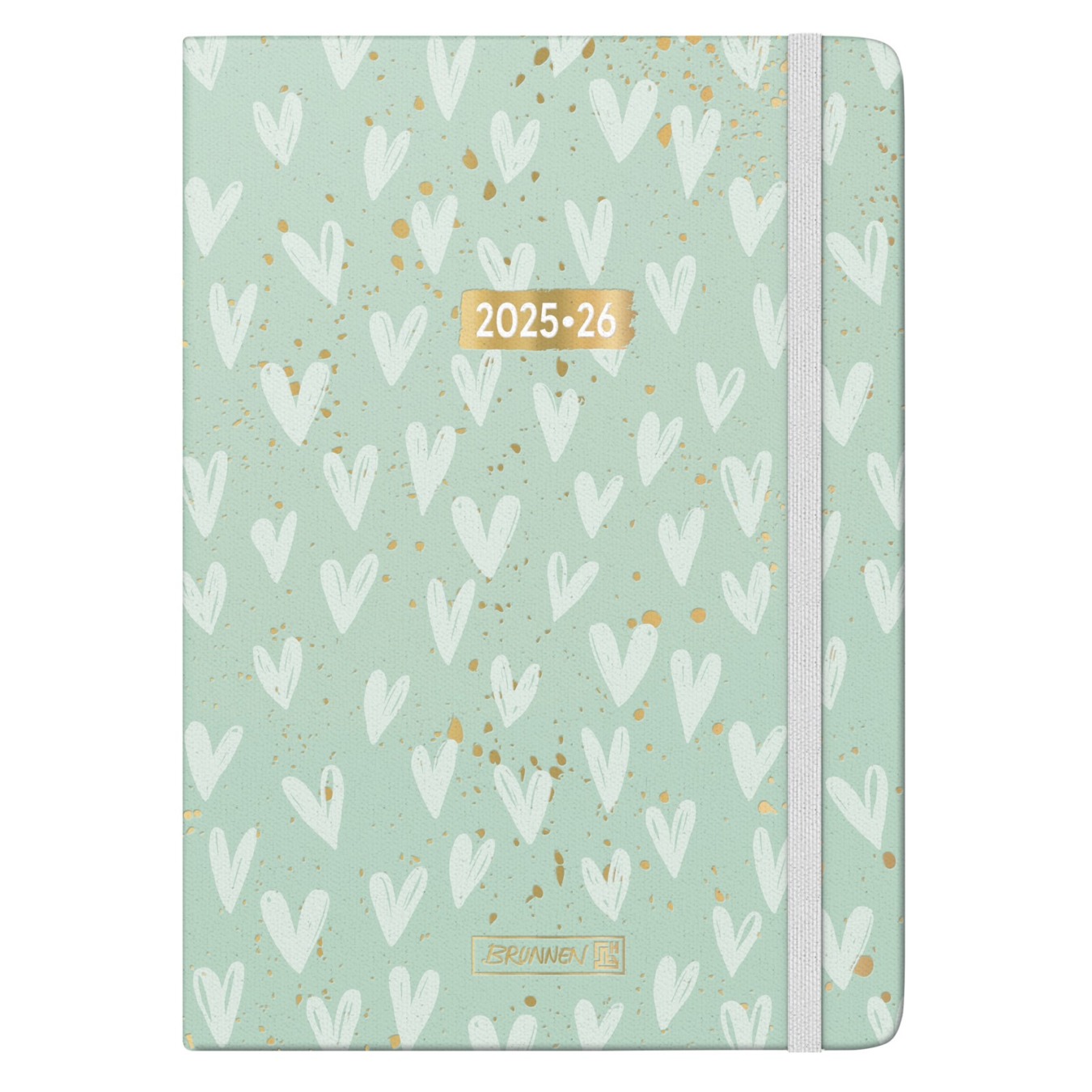 Brunnen Agenda Weekplanner A5 2024-2025 18 mnd Hearts
