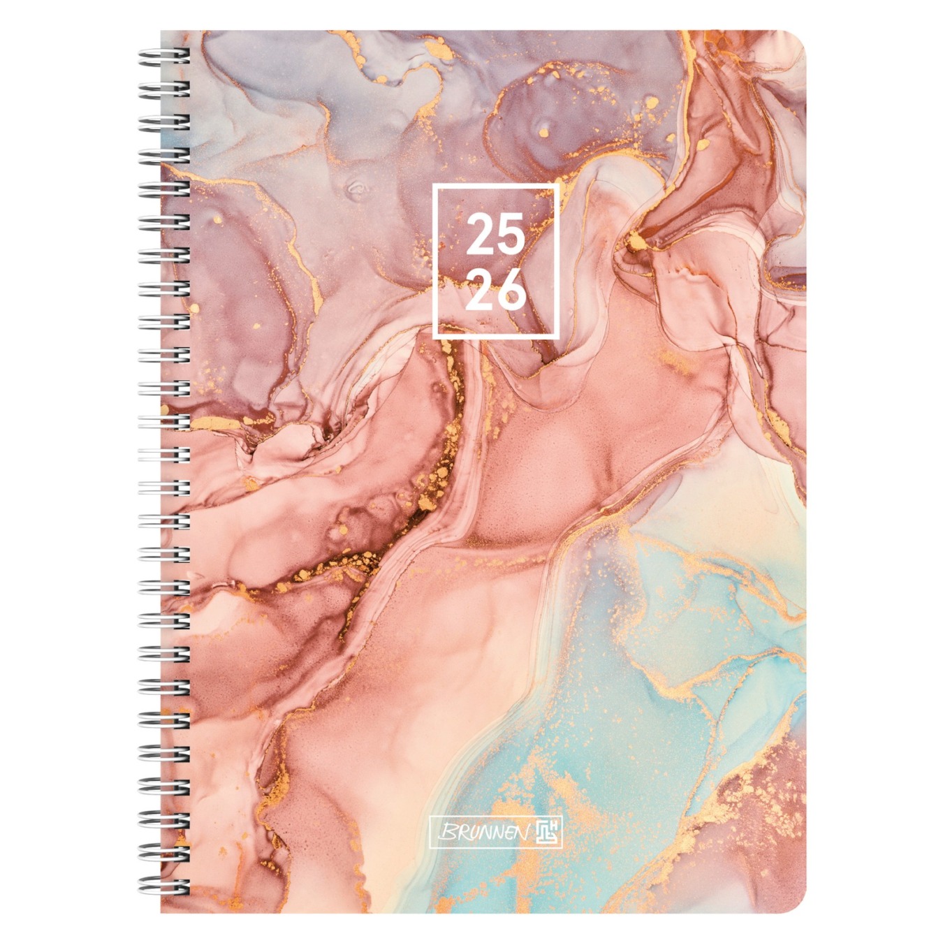 Brunnen Agenda Weekplanner A5 2024-2025 18 mnd Pastel Marble