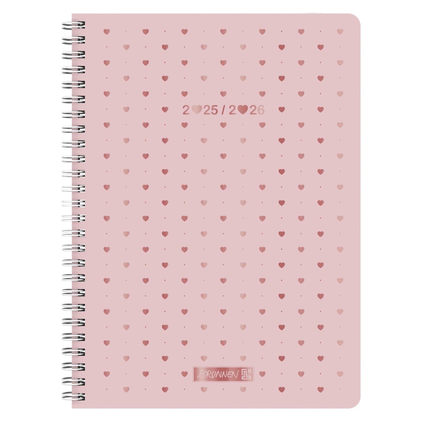 Brunnen Agenda Weekplanner A5 2024-2025 18 mnd Pink Dots