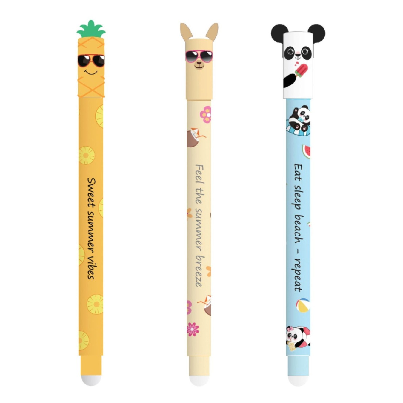 Eberhard Faber Uitwisbare Dierenpen Erase-it Summer Special 3 stuks