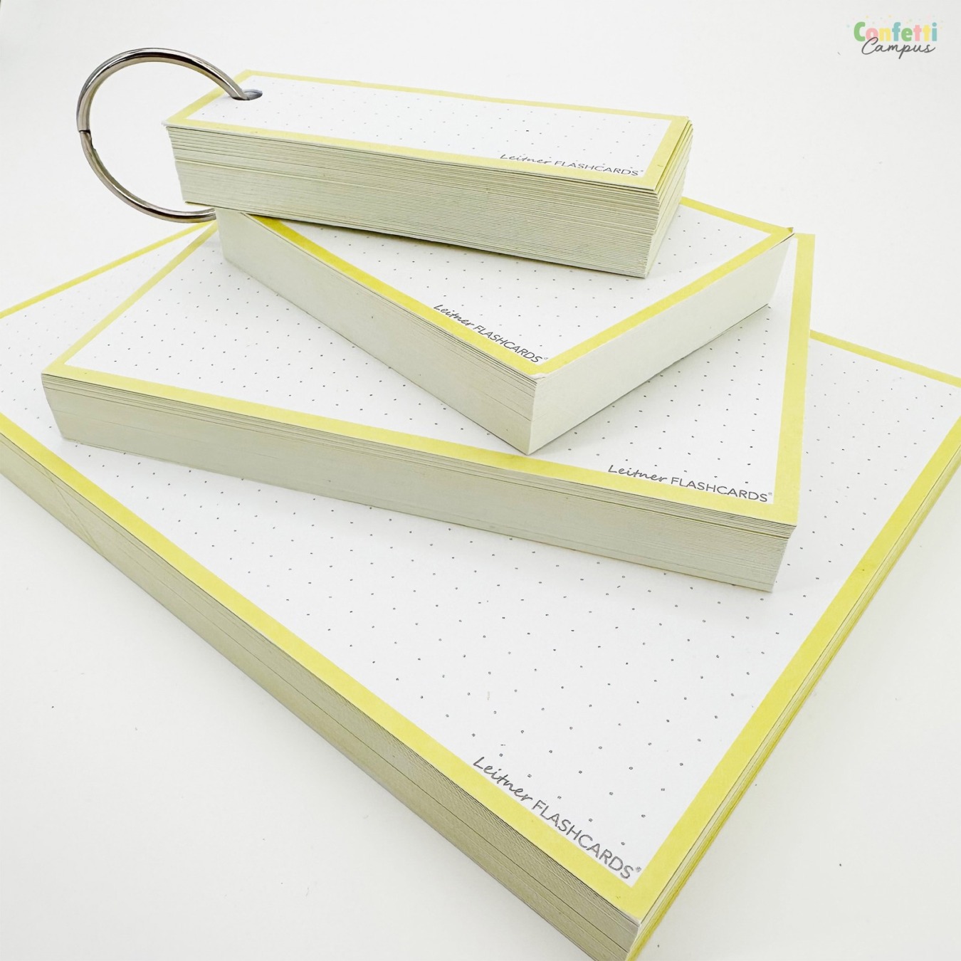 Flashcards & Showmap Studiekit Pastel Geel