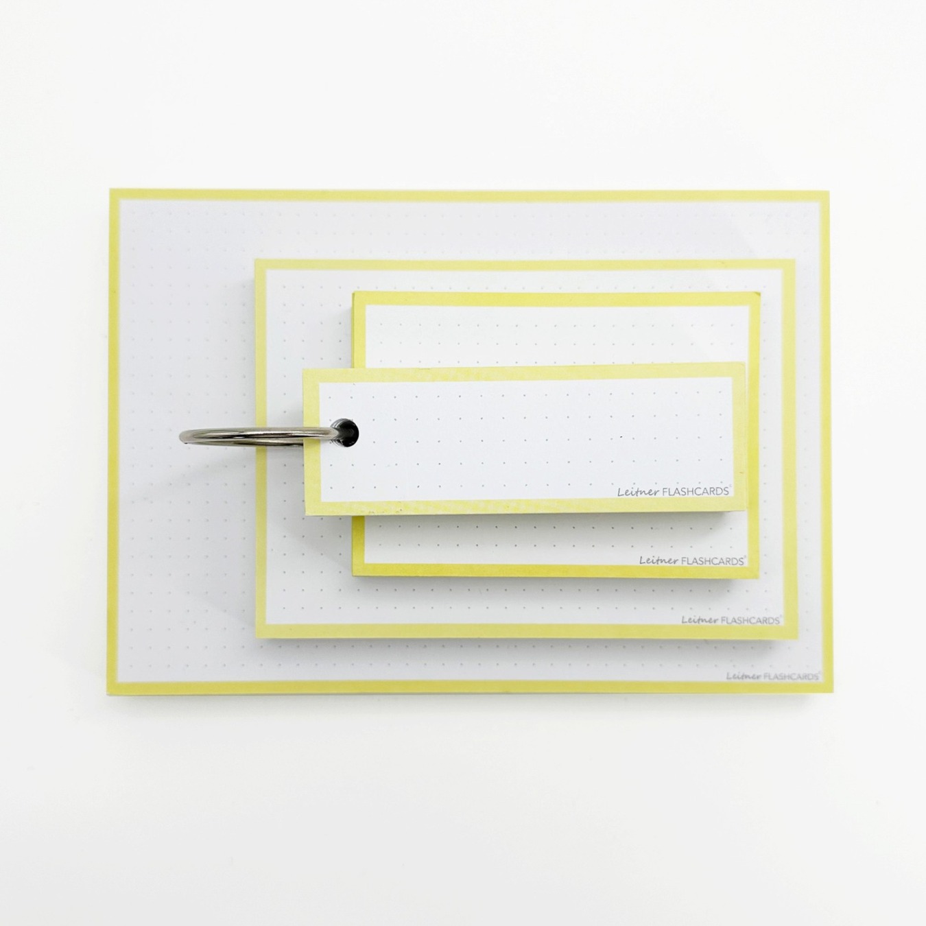 Flashcards & Showmap Studiekit Pastel Geel