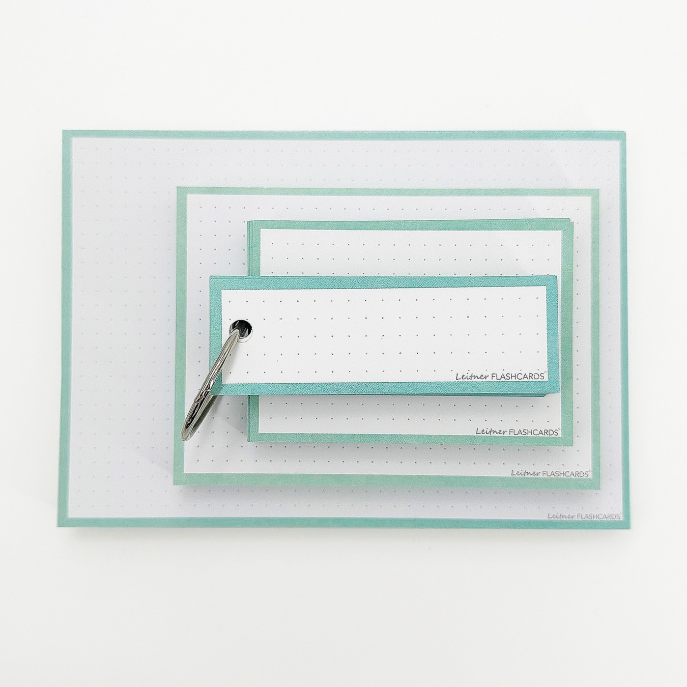 Flashcards & Showmap Studiekit Pastel Mintgroen