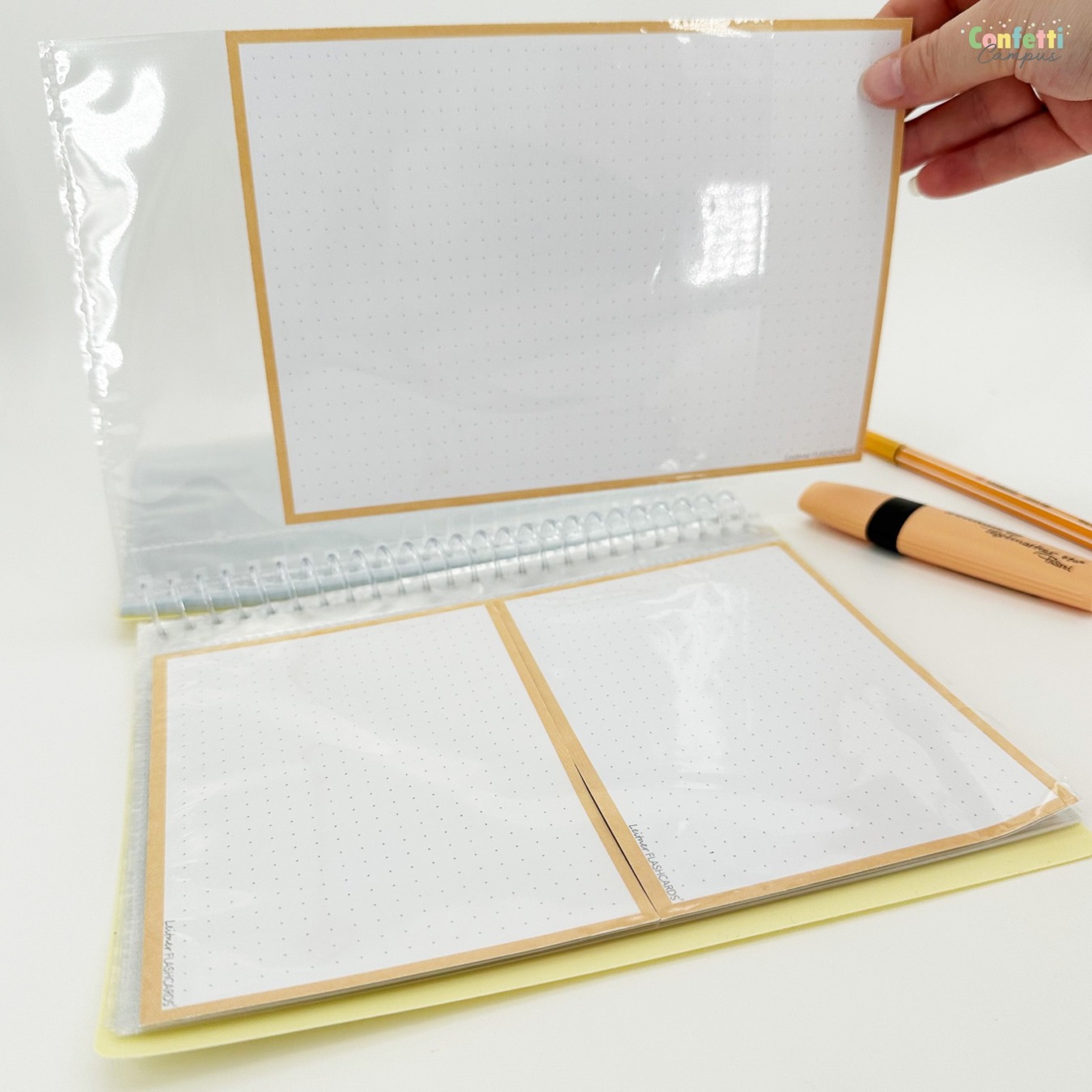 Flashcards & Showmap Studiekit Pastel Peach