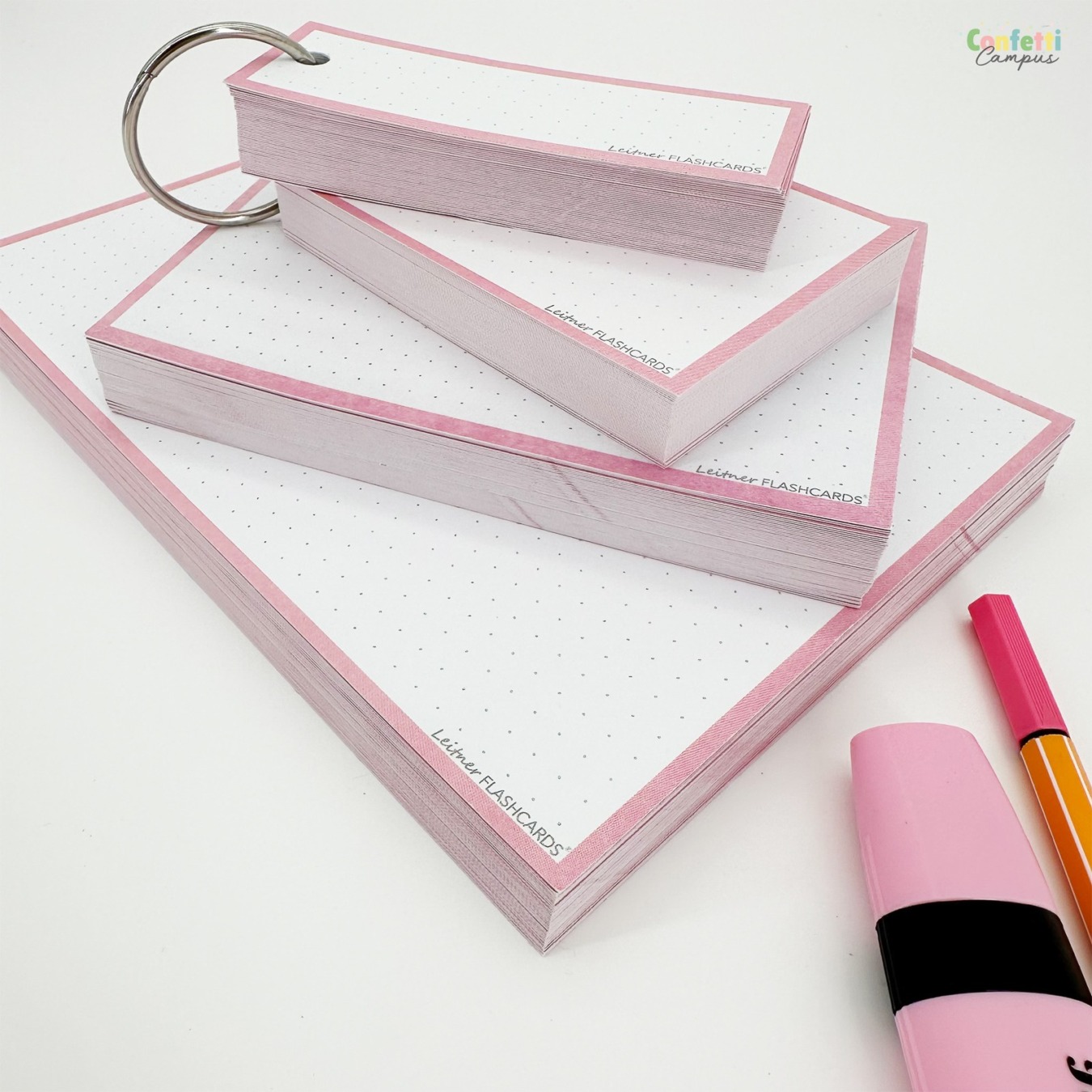 Flashcards & Showmap Studiekit Pastel Roze