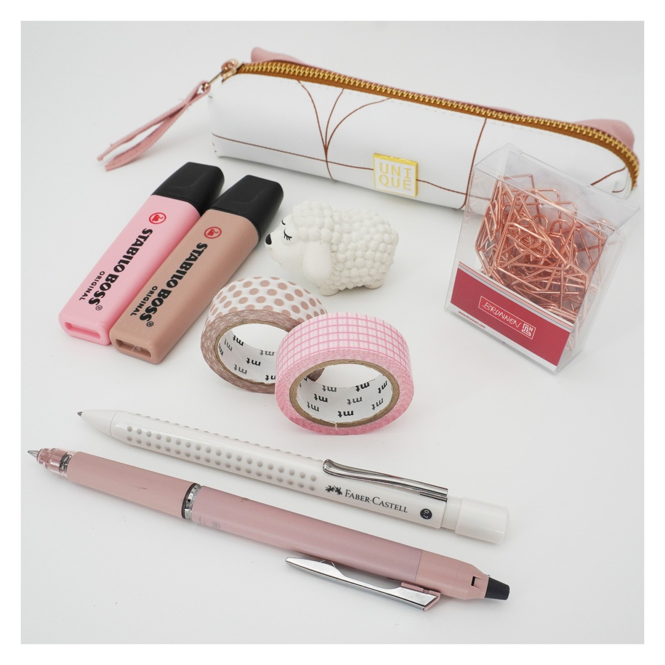 Gevulde Etui White & Pink
