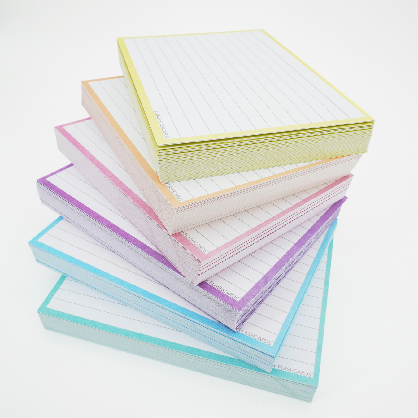 Leitner Flashcards Pakket A6 Pastel 300 stuks