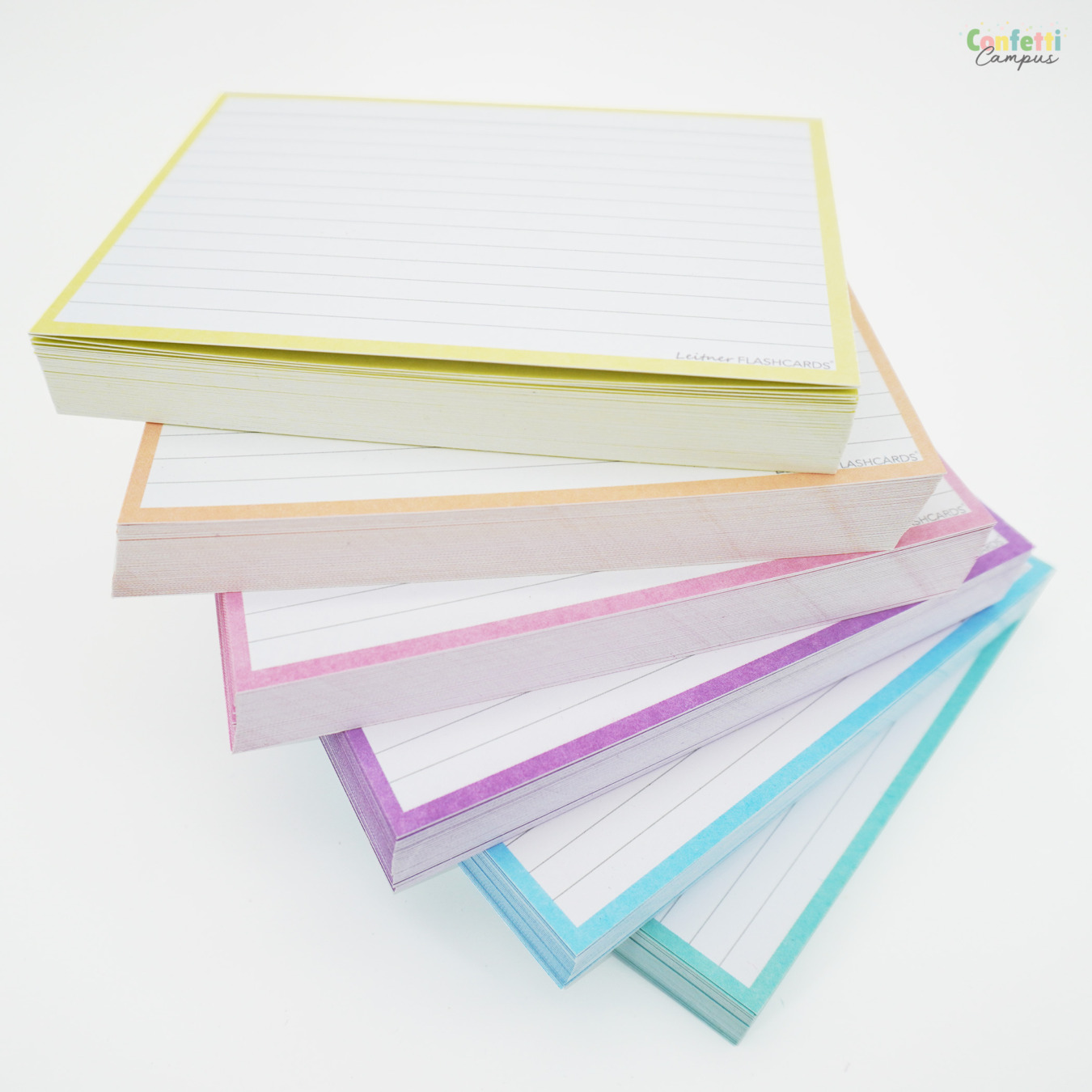 Leitner Flashcards Pakket A6 Pastel 300 stuks 2