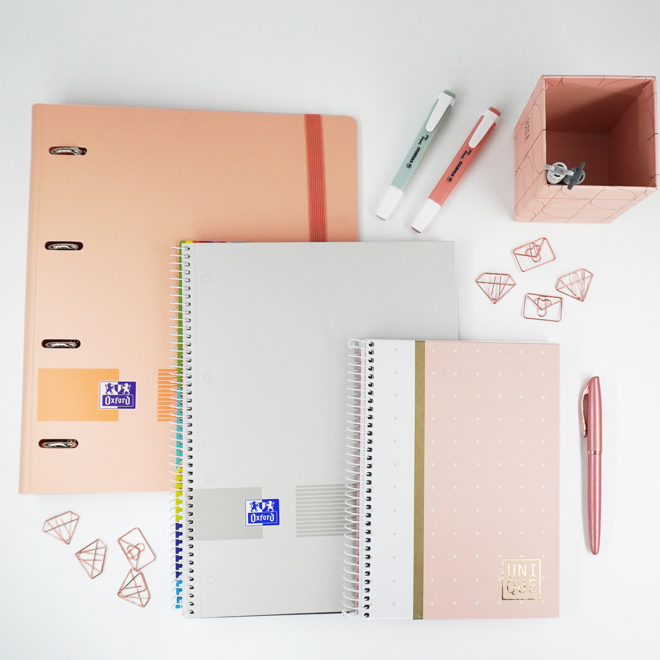 Peach & Gold Schoolspullen themafoto