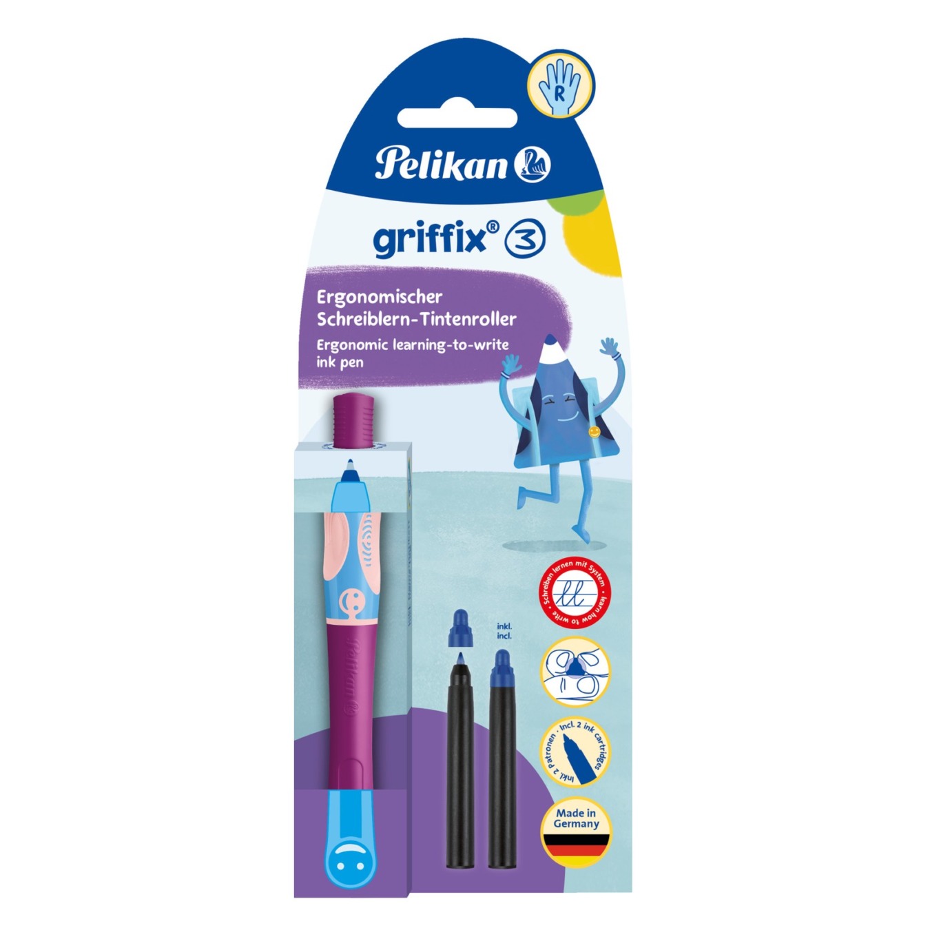 Pelikan Griffix Inktpen Rechtshandig Berry