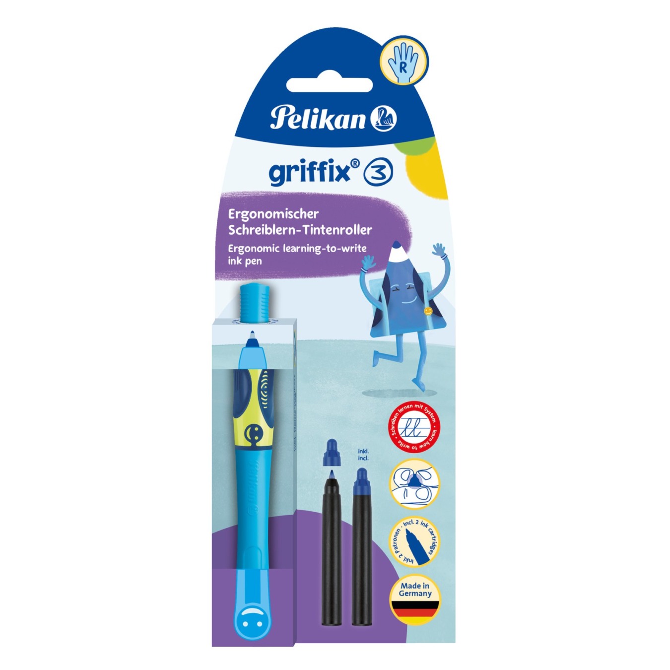 Pelikan Griffix Inktpen Rechtshandig Blauw (1)