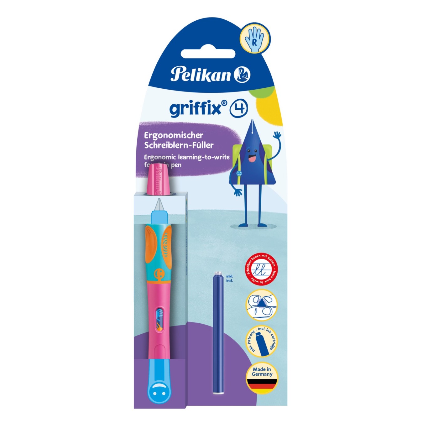 Pelikan Griffix Vulpen Rechtshandig Roze