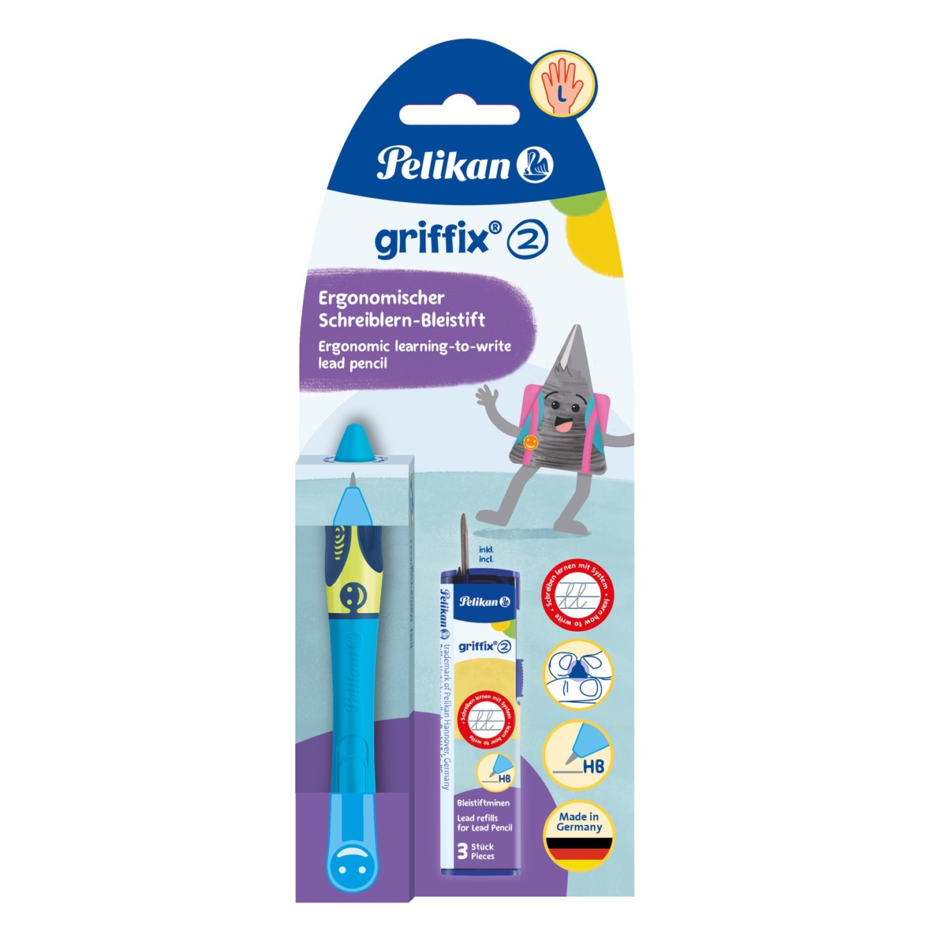 Pelikan Griffix Vulpotlood Linkshandig Blauw