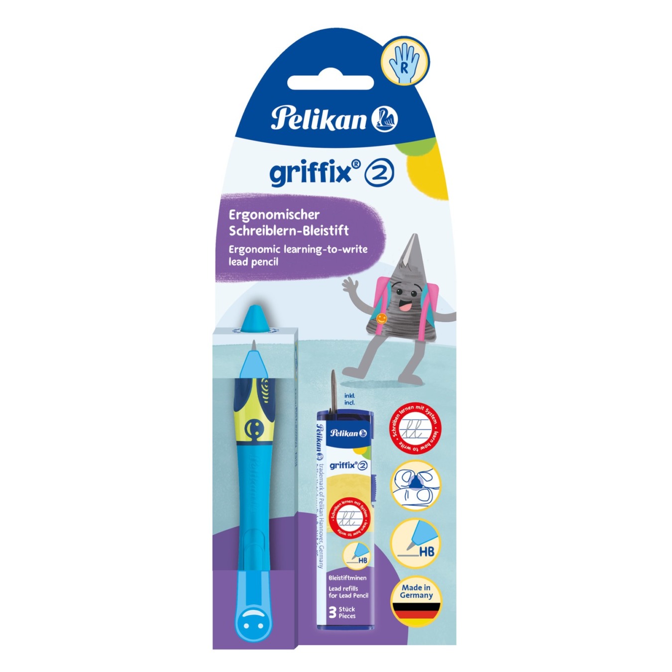 Pelikan Griffix Vulpotlood Rechtshandig Blauw