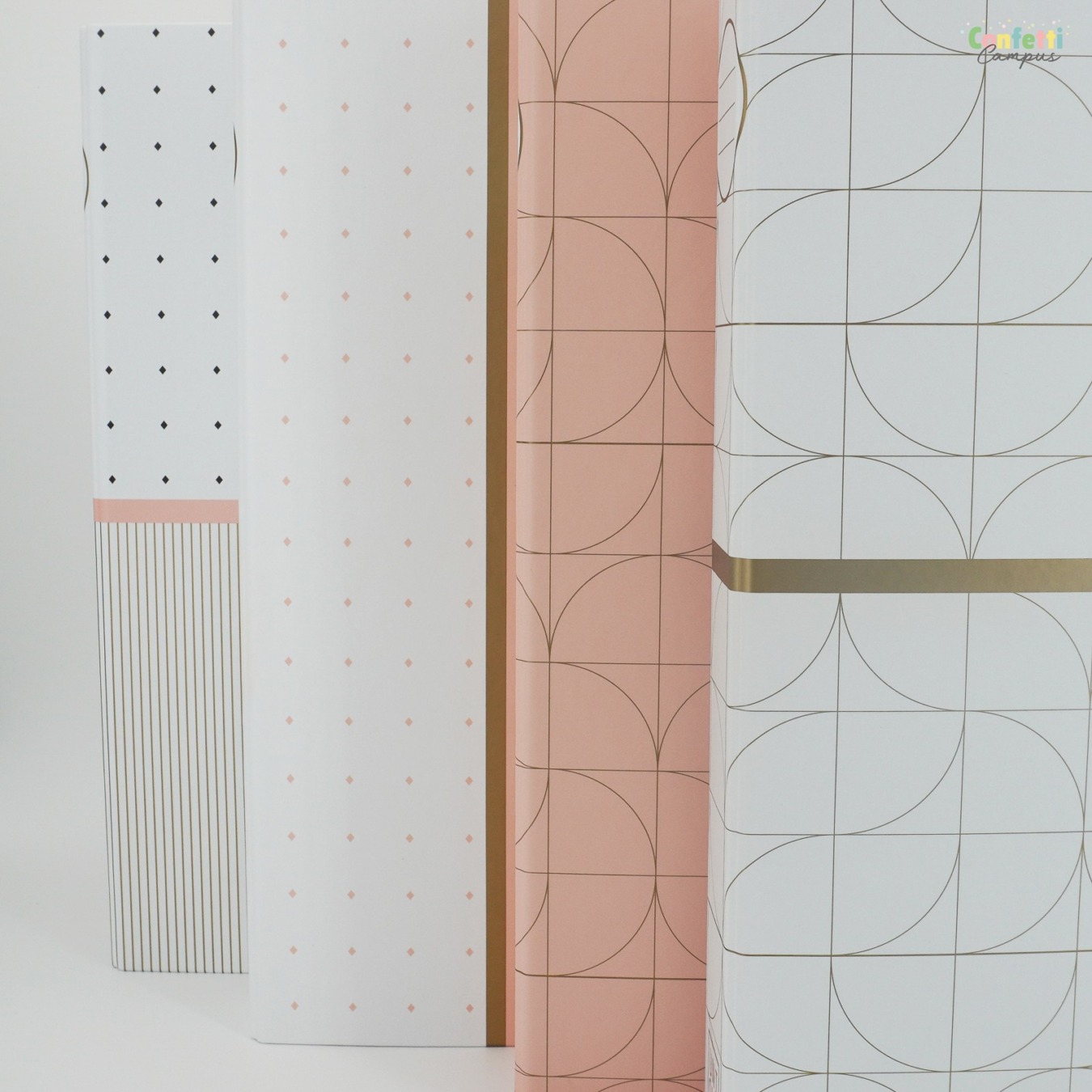 Studiespullen trend thema Peach & Gold - Ringbanden