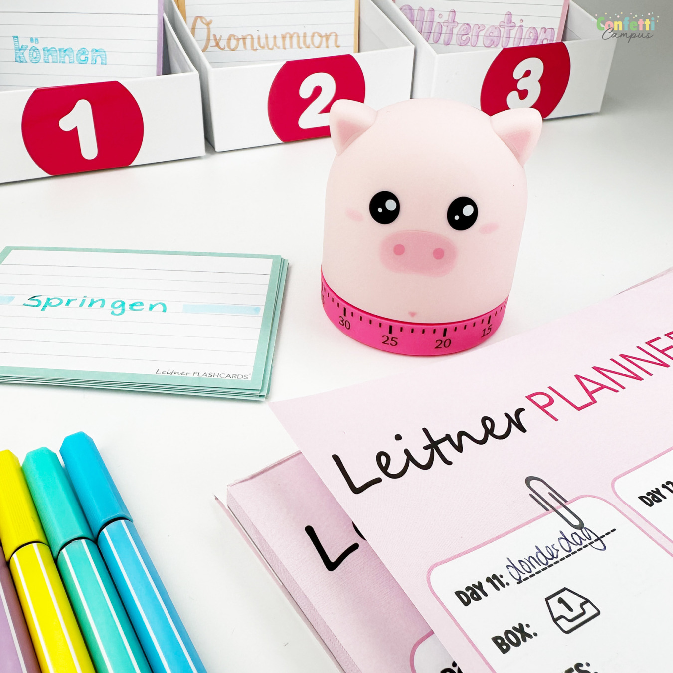 i-Total Pomodoro Timer - Leitner Planner