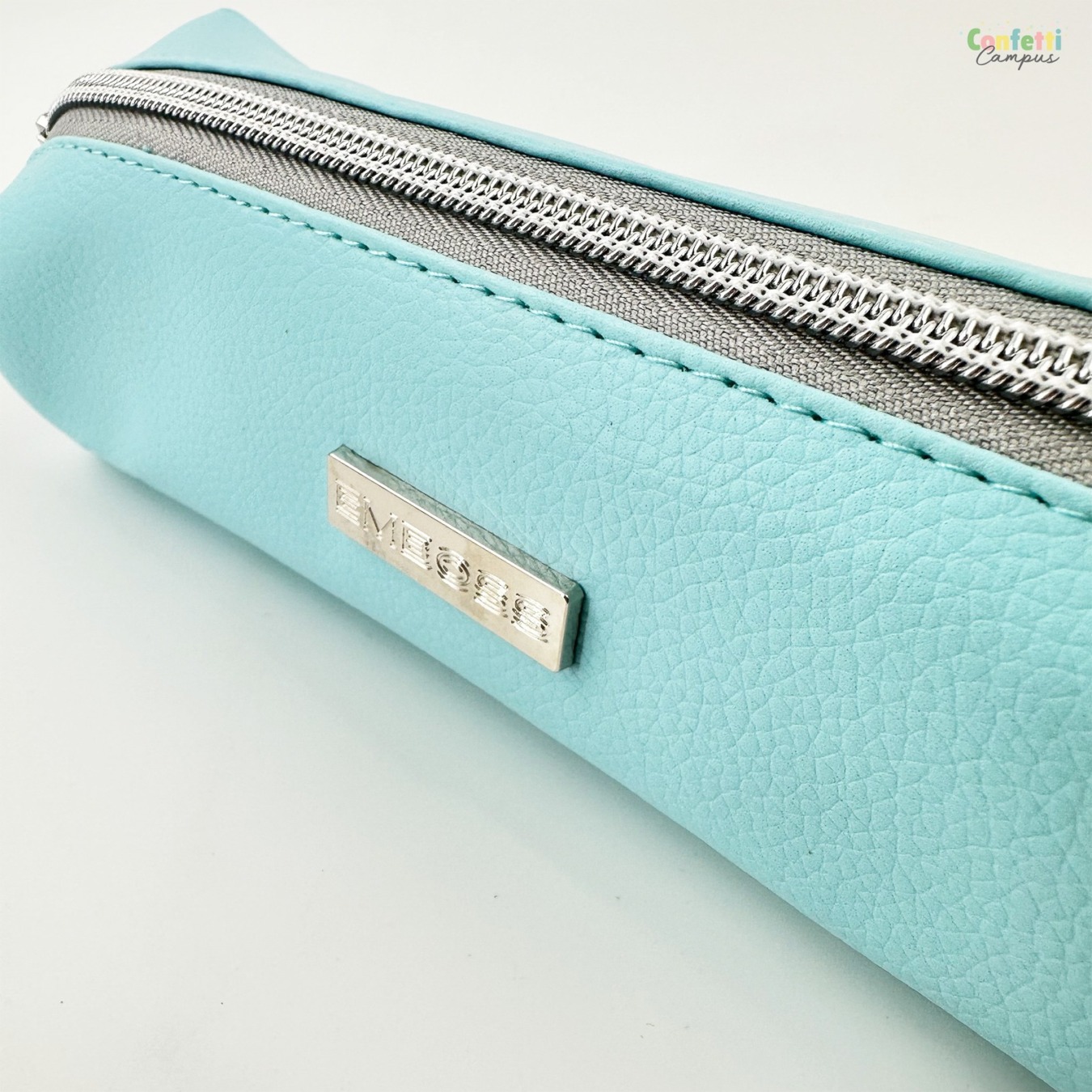 Ancor Emboss Etui Vegan Leer Blauw-5