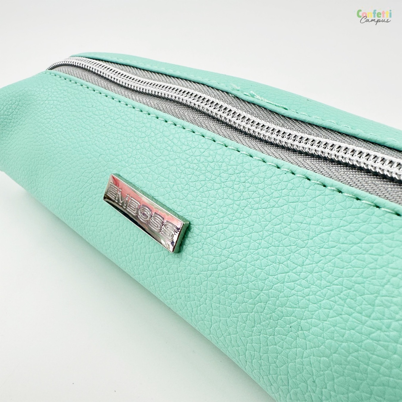 Ancor Emboss Etui Vegan Leer Mint Sfeer