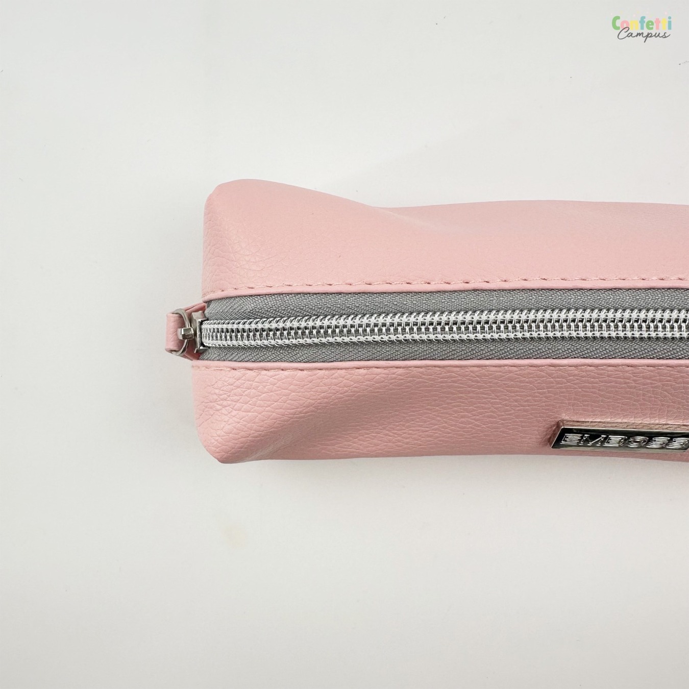 Ancor Emboss Etui Vegan Leer Roze