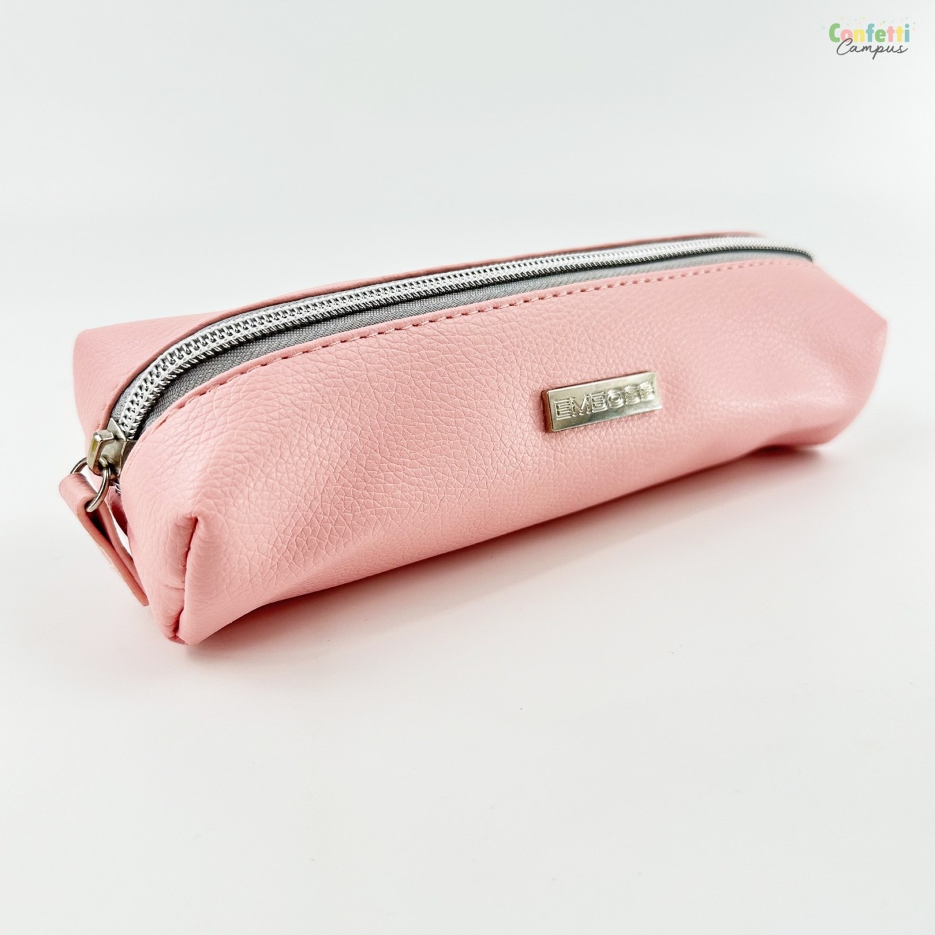 Ancor Emboss Etui Vegan Leer Roze