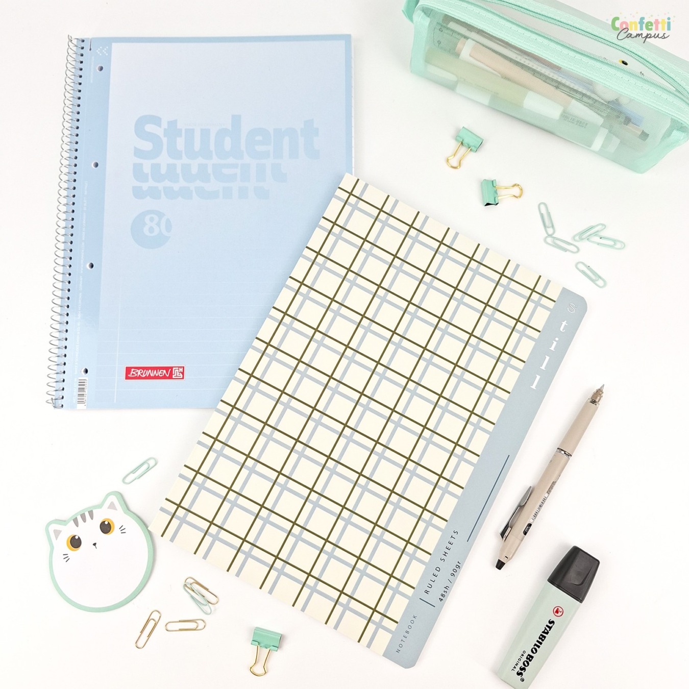 Ancor Still Schrift A4 Gelinieerd Gingham